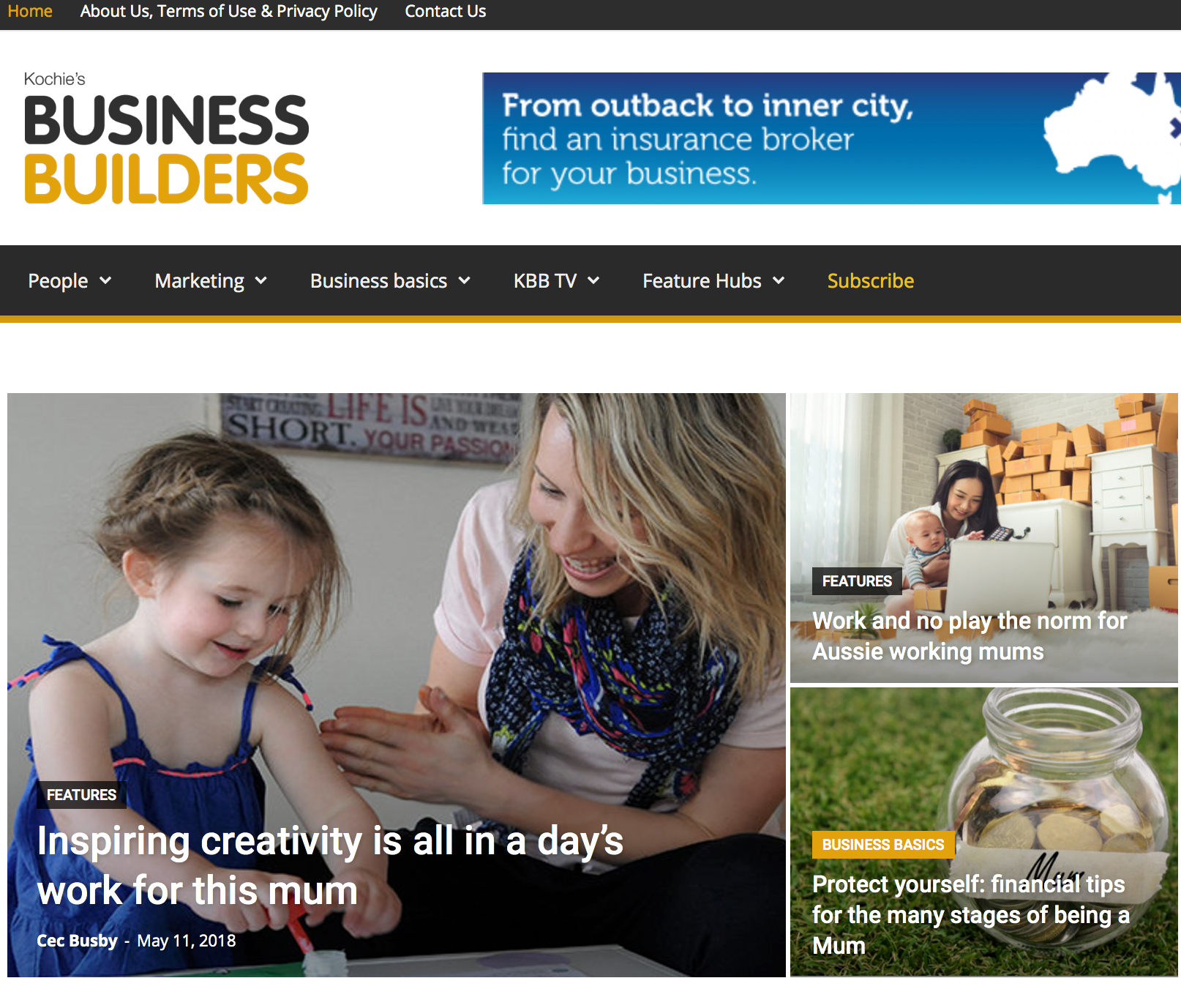 My Creative Box featured on Kochies Business Builders