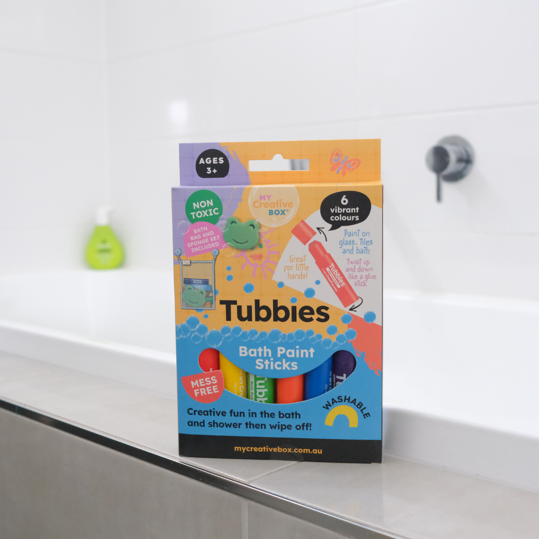 Tubbies Bath Paint Sticks - Set of 6  Bath and shower time will never be  boring again - My Creative Box