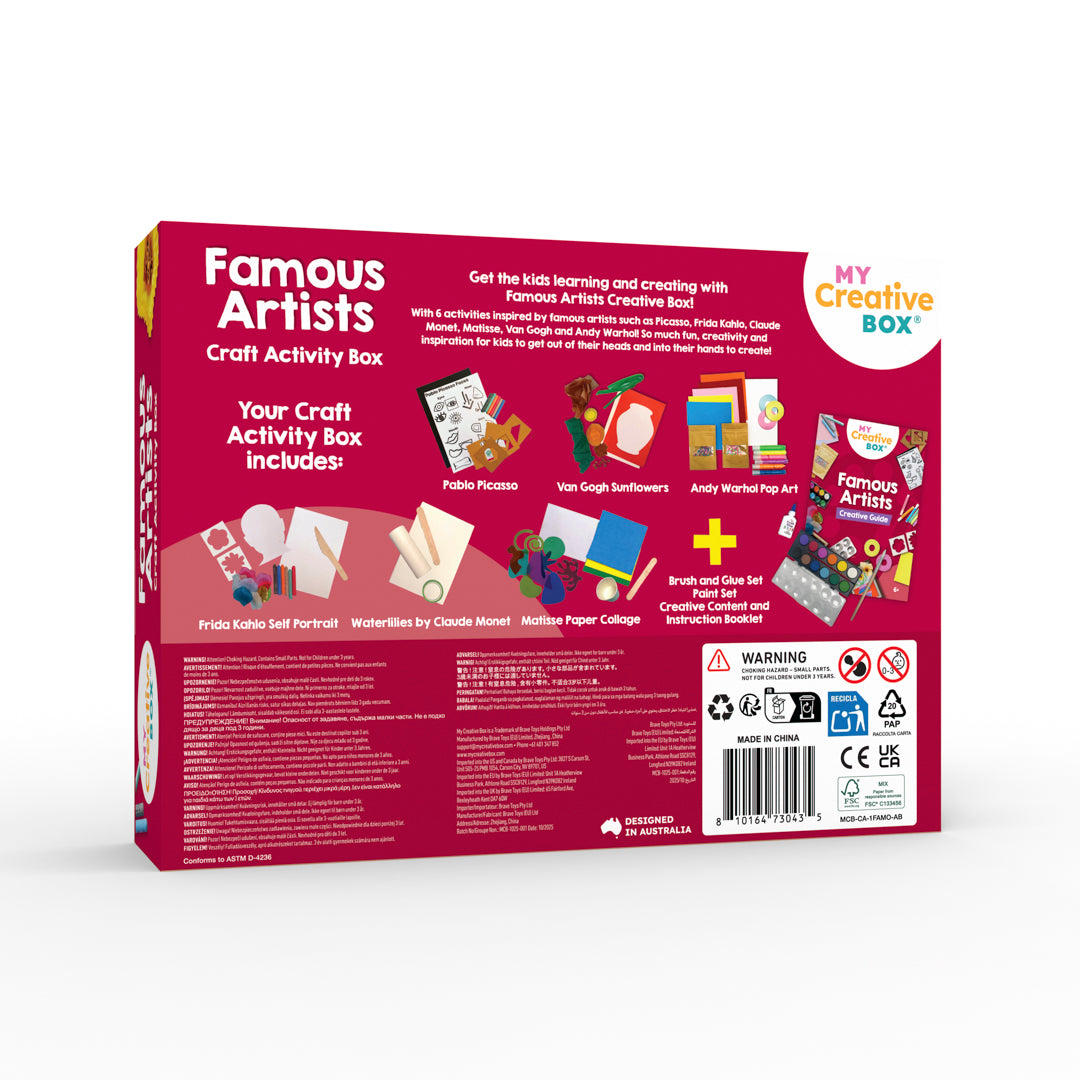 Famous Artists Craft Activity Box