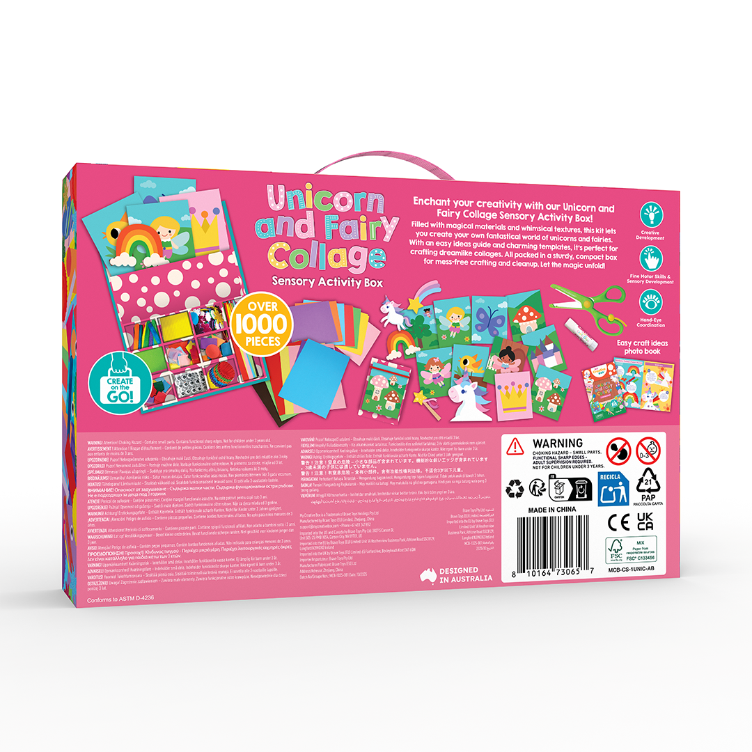 Unicorn and Fairy Collage Activity Box