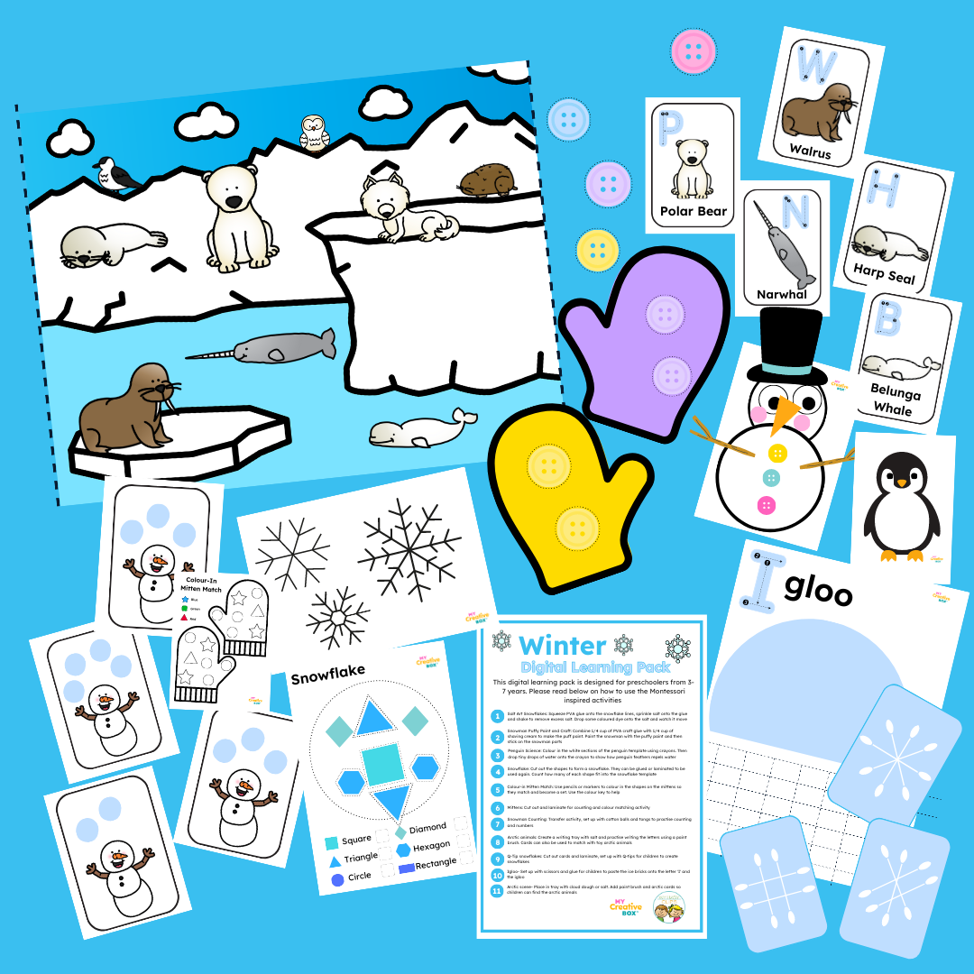 Winter Learning Bundle {Fun and Educational Printables for Kids!} – The Art  Kit