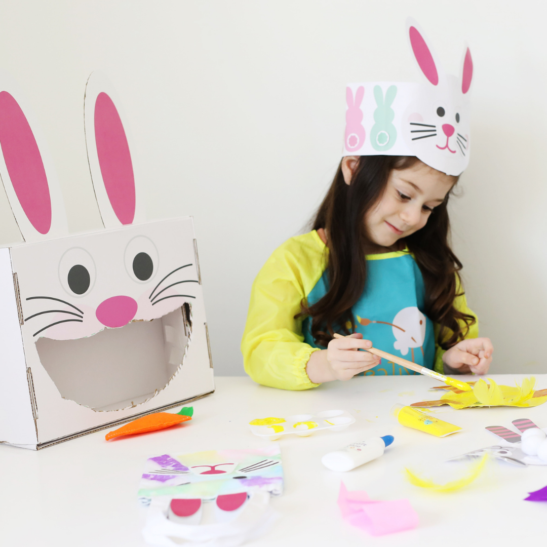 My Creative Box Mini Explorers Bunny Activity Box. Arts, Craft, Science, STEM, Learning and 2-4 years Toddler Educational Fun. Subscription and Gift Activity Box available. Easter and Festive Art &amp; Craft Fun