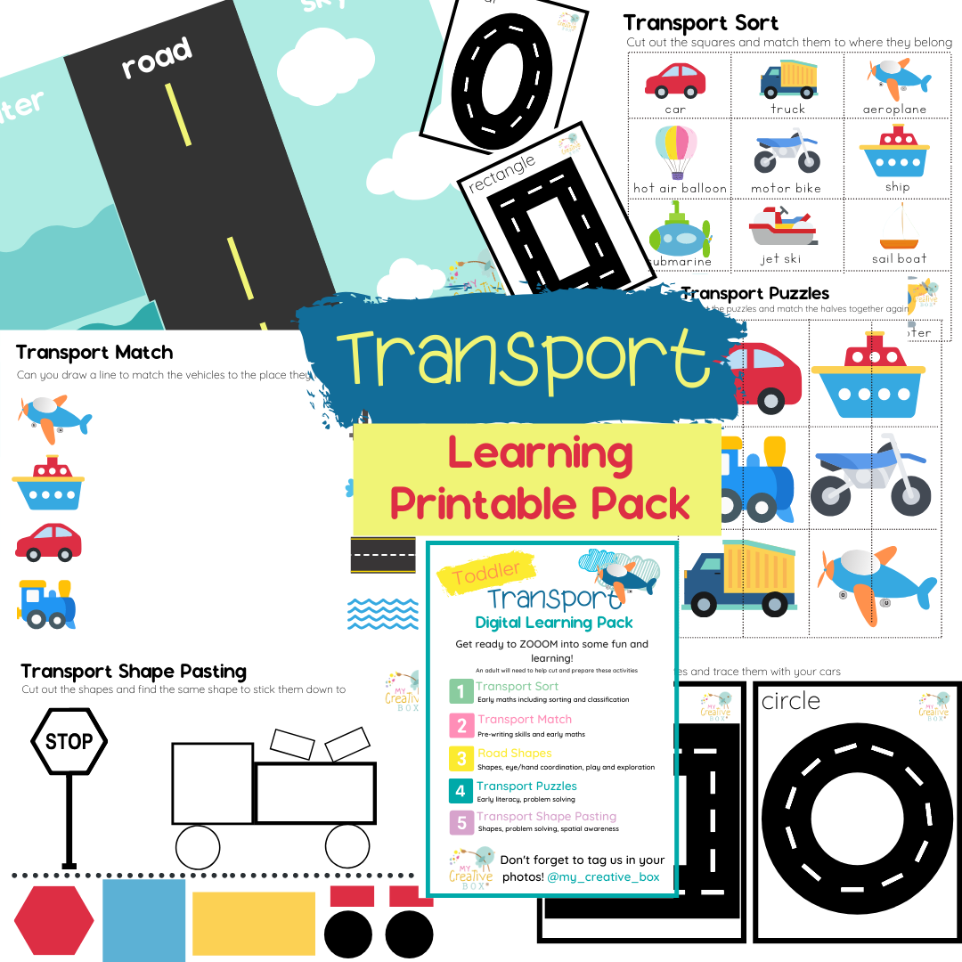 Toddler Transport Digital Learning Pack
