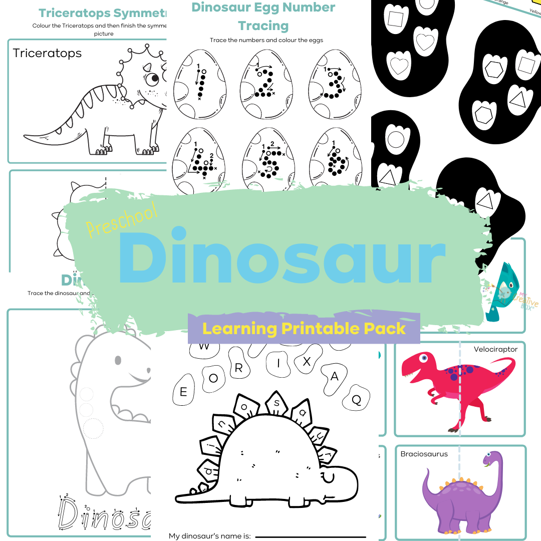 Preschool Dinosaur Digital Learning Pack