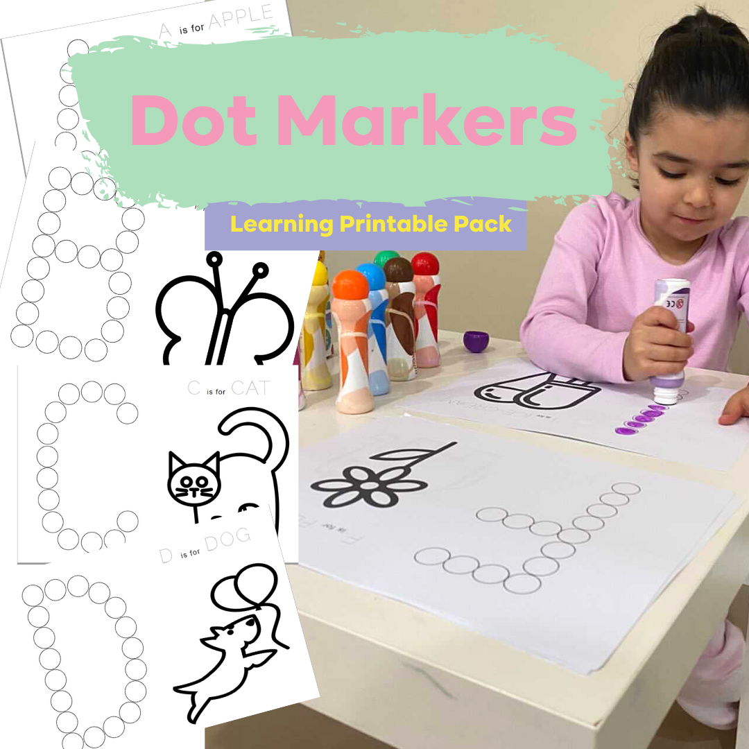 Dot Markers Digital Learning Pack Printables