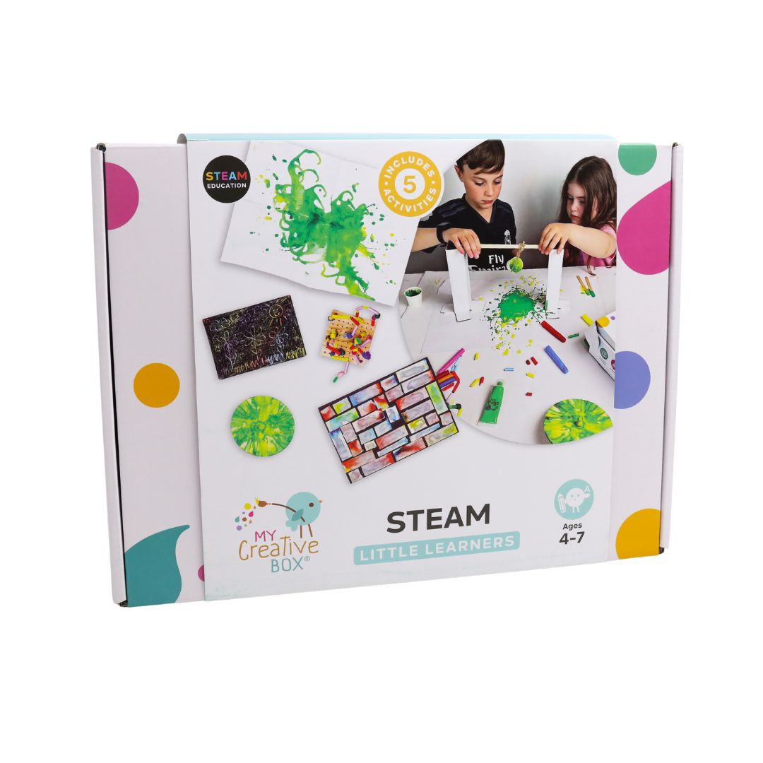My Creative Box Little Learners STEAM Activity Box. Science, Arts, Craft, STEAM, Learning and 4 - 7 years Educational Fun. Kids Gift and Subscription Box
