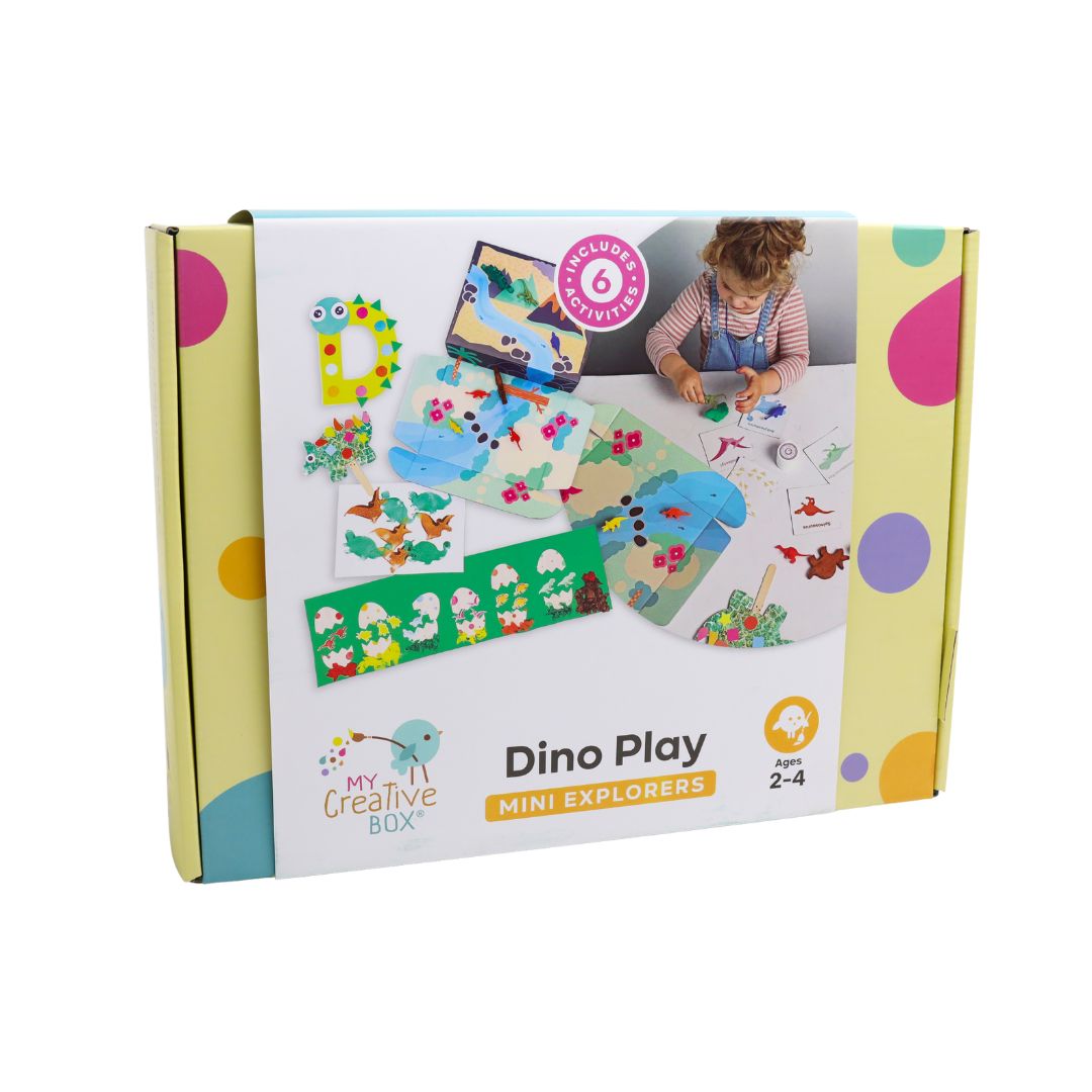 My Creative Box Mini Explorers Dino Play Activity Box. Arts, Craft, Science, STEM, Learning and 2-4 years Toddler Educational Fun. Subscription and Gift Activity Box available
