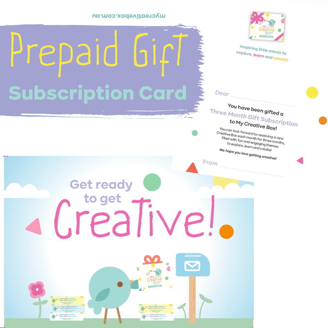 Prepaid Gift Subscription Card Printable