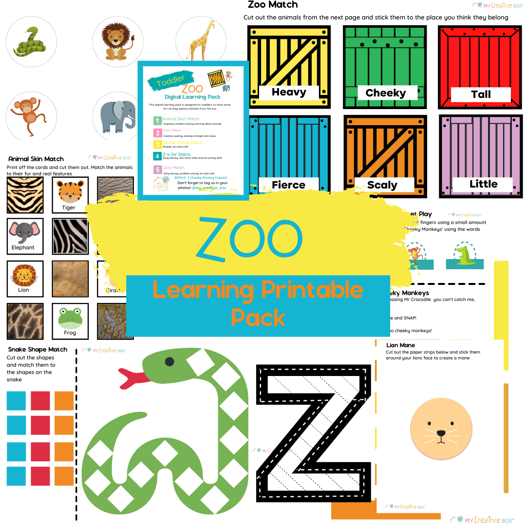 Toddler Zoo Digital Learning Pack