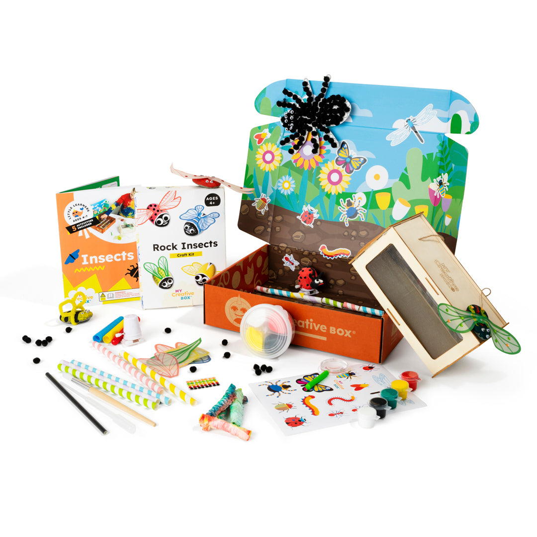 My Creative Box Little Learners Insect Activity Box. Science, Arts, Craft, STEAM, Learning and 4-7 years Educational Fun