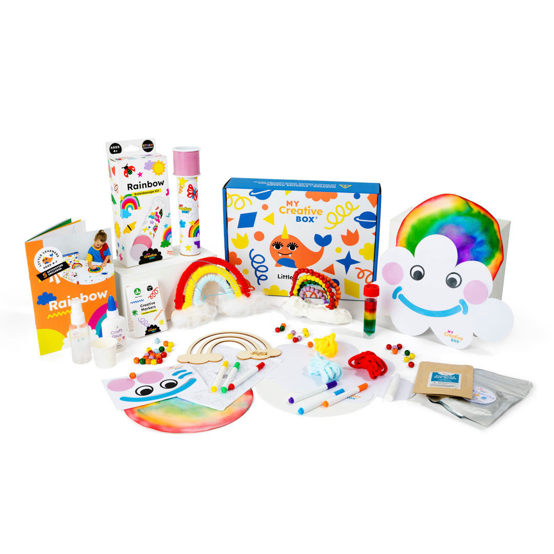 My Creative Box Little Learners Rainbow Activity Box. Science, Arts, Craft, STEAM, Learning and 4-7 years Educational Fun